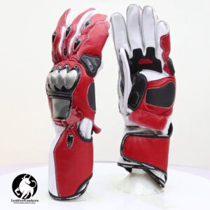 All Sizes MotoGP PRO UK-Honda Repsol Motorbike Racing Leather Gloves Available
